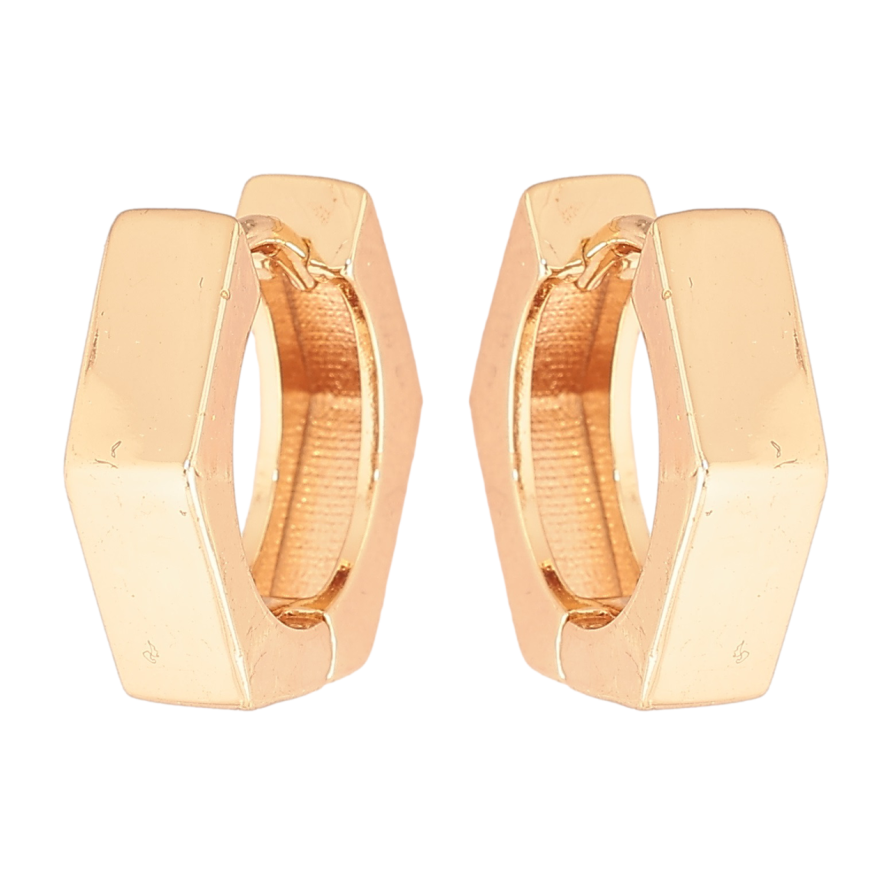 Серьги Xuping M&L Цвет 18K колечки Шестигранники фото №1