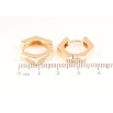 Серьги Xuping M&L Цвет 18K колечки Шестигранники фото №2