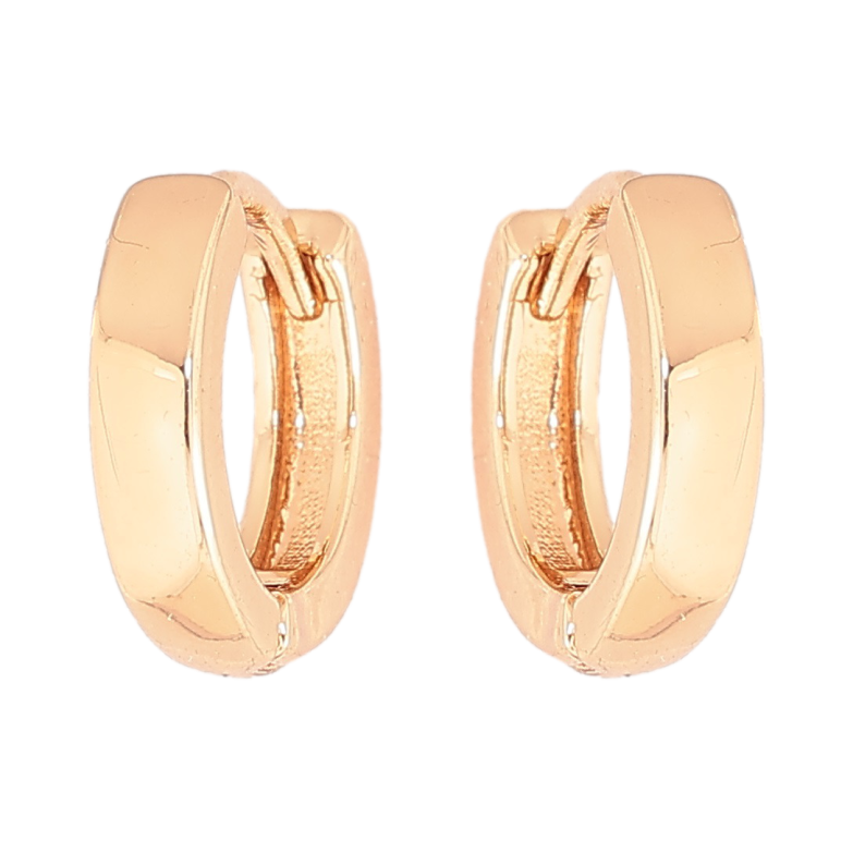 Сережки Xuping M&L Колір 18K колечка «Класика, шир. 3мм» ø 13мм фото №1