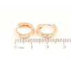 Серьги Xuping M&L Цвет 18K колечки Классика, шир. 3мм ø 13мм фото №2