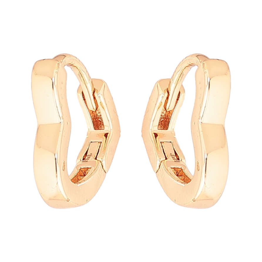 Сережки Xuping M&L Колір 18K колечка «Сердечка» фото №1