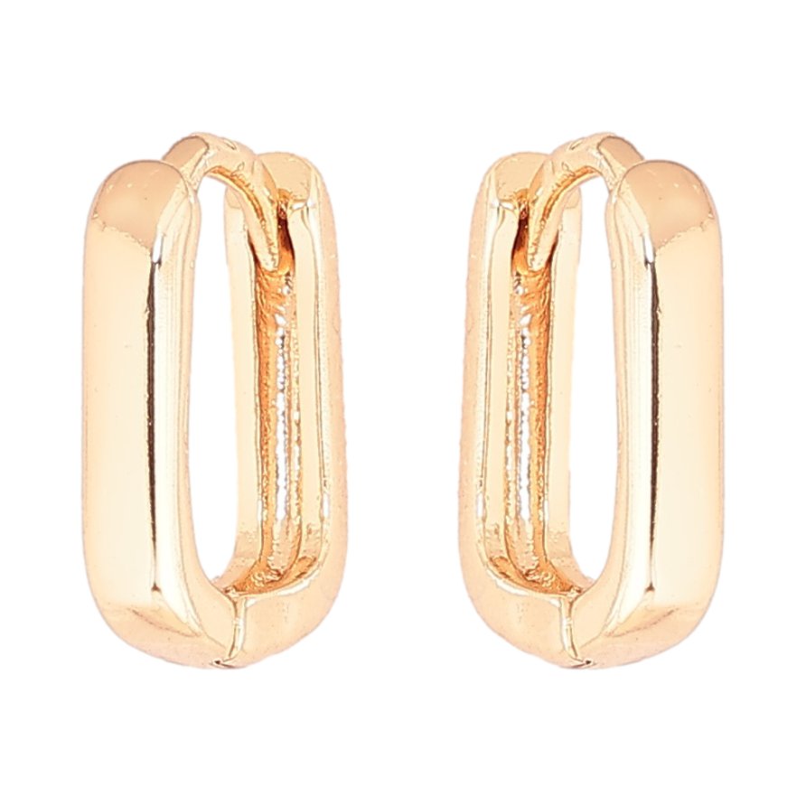 Сережки Xuping M&L Колір 18K колечка «Овальні» фото №1