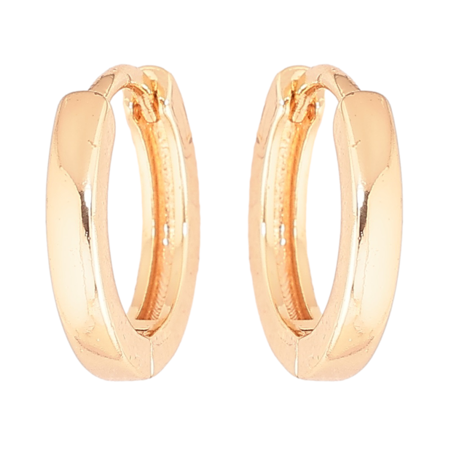 Сережки Xuping M&L Колір 18K колечка «Класика, шир. 2мм» ø 14мм фото №1