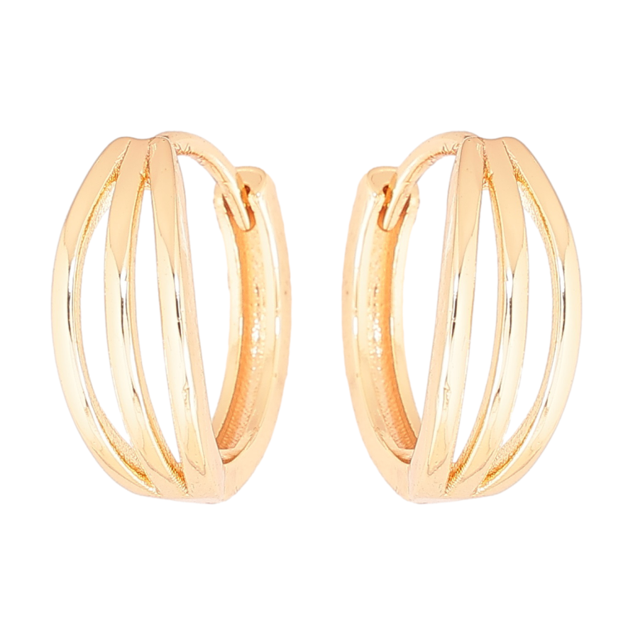 Сережки Xuping M&L Колір 18K колечка Декоративний візерунок» фото №1