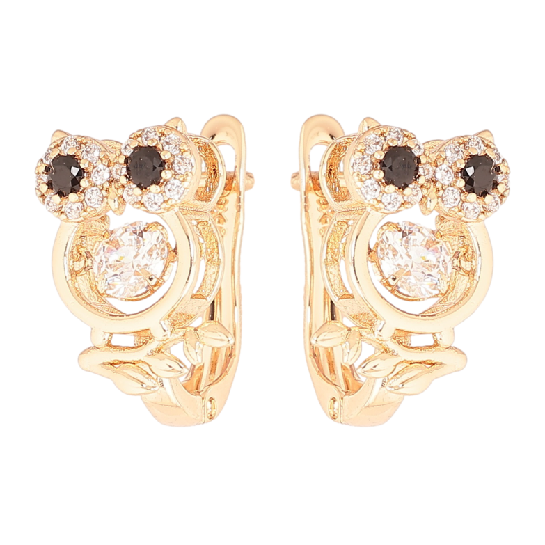 Сережки Xuping M&L Колір 18K англійський замок «Сови з »Танцюючим кристалом» фото №1 Сережки Xuping M&L Колір 18K англійський замок «Сови з »Танцюючим кристалом» фото №1