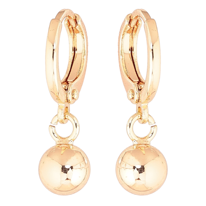 Сережки Xuping M&L Колір 18K підвіски на колечках «Кульки» ø 6мм фото №1 Сережки Xuping M&L Колір 18K підвіски на колечках «Кульки» ø 6мм фото №1