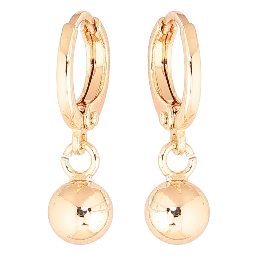 Сережки Xuping M&L Колір 18K підвіски на колечках «Кульки» ø 6мм фото №1 Сережки Xuping M&L Колір 18K підвіски на колечках «Кульки» ø 6мм фото №1