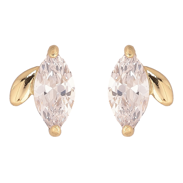 Сережки Xuping Позолота 14K пусети «Кришталеві бутони» фото №13