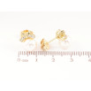 Сережки Xuping Позолота 14K пусети «Перлини з кришталевими бантами» фото №2