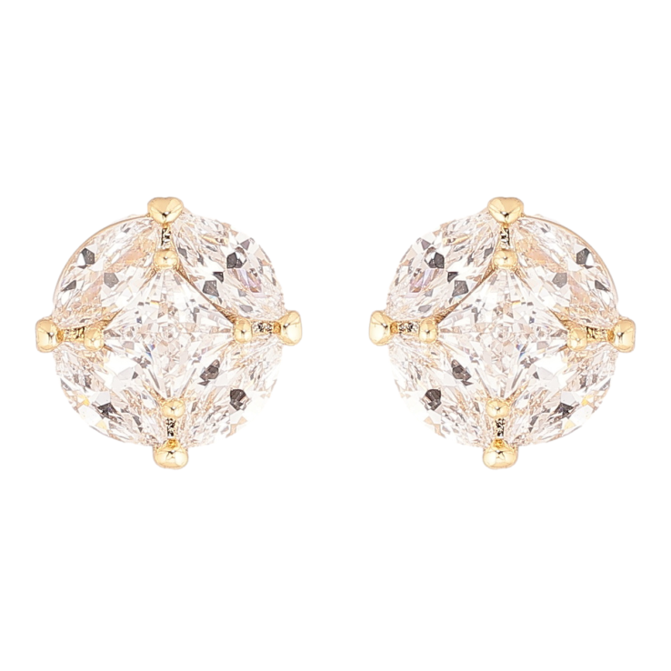 Сережки Xuping Позолота 14K пусети «Кришталеві круги» ø 10мм фото №21 Сережки Xuping Позолота 14K пусети «Кришталеві круги» ø 10мм фото №21