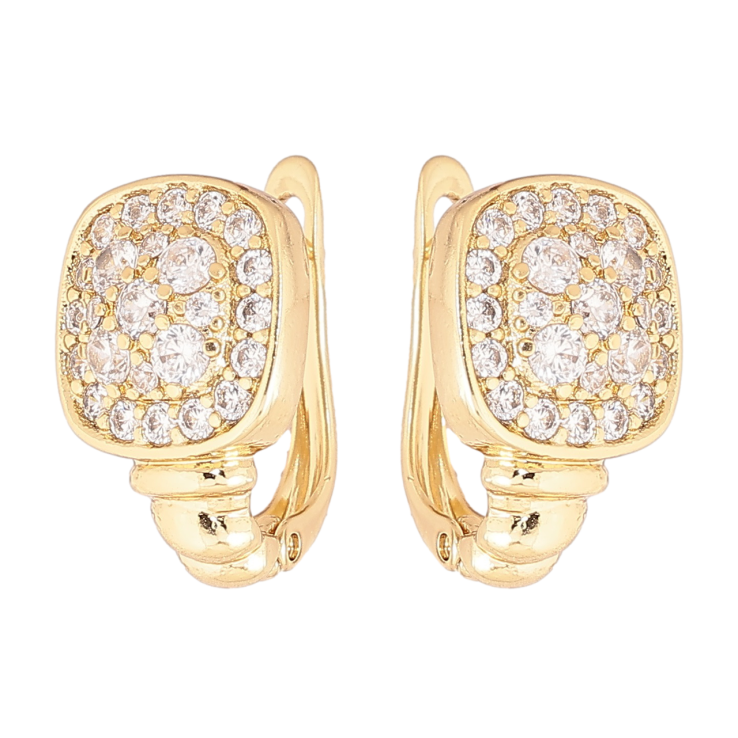 Сережки Xuping Позолота 14K англійський замок «Інкрустація кристалами» фото №18 Сережки Xuping Позолота 14K англійський замок «Інкрустація кристалами» фото №18