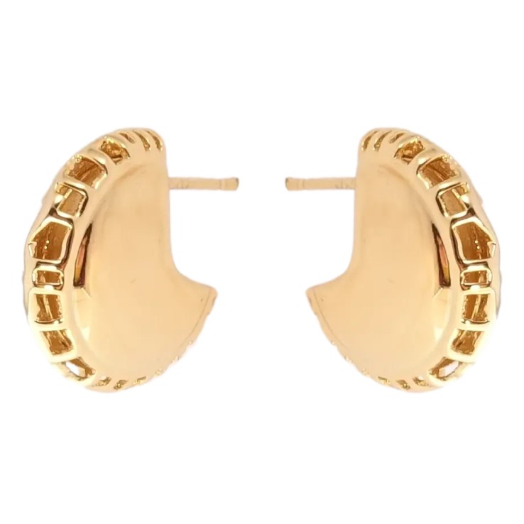 Серьги Xuping Позолота 18K пусеты Абстрактные кольца фото №2 Серьги Xuping Позолота 18K пусеты Абстрактные кольца фото №2