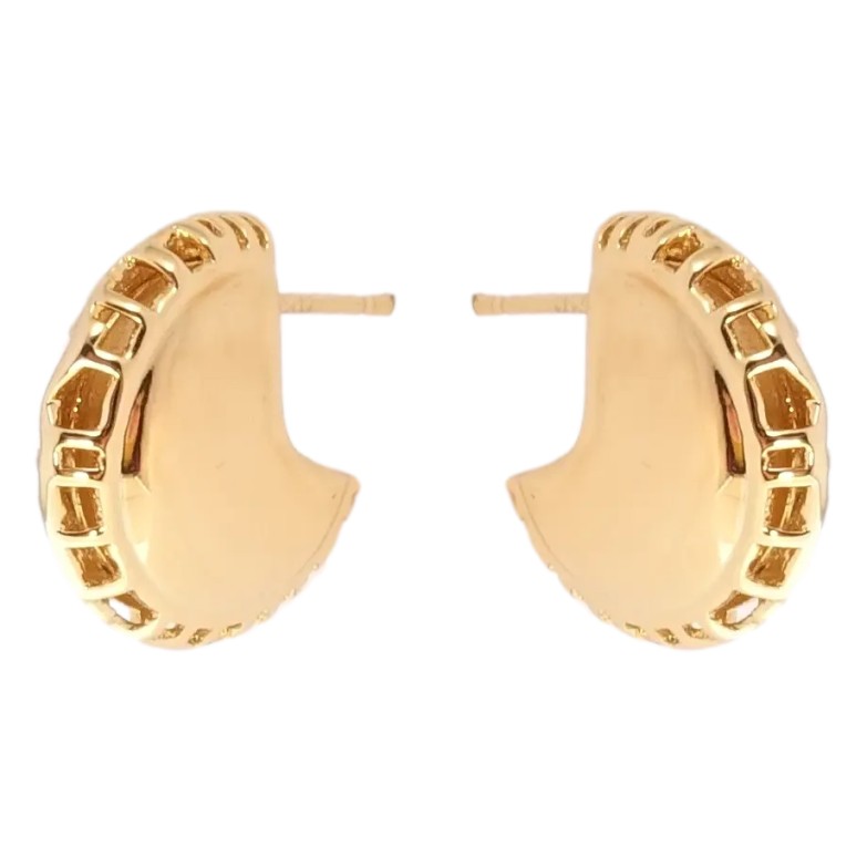 Сережки Xuping Позолота 18K пусети Абстрактні колечка фото №2 Сережки Xuping Позолота 18K пусети Абстрактні колечка фото №2