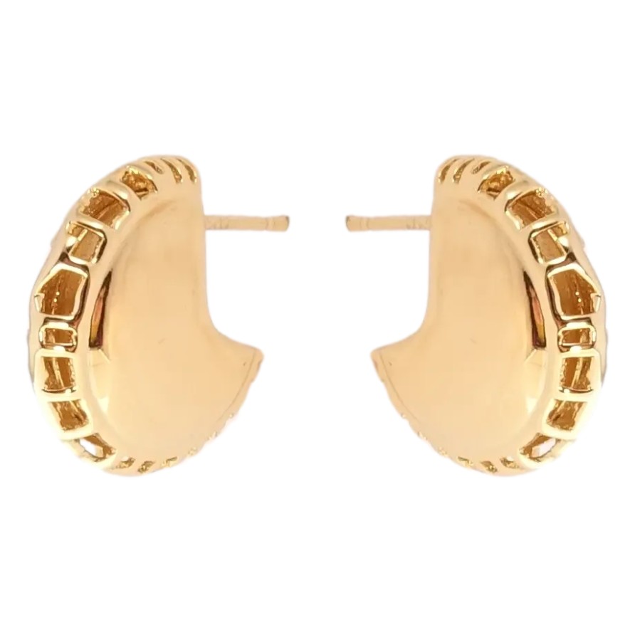 Серьги Xuping Позолота 18K пусеты Абстрактные кольца фото №1