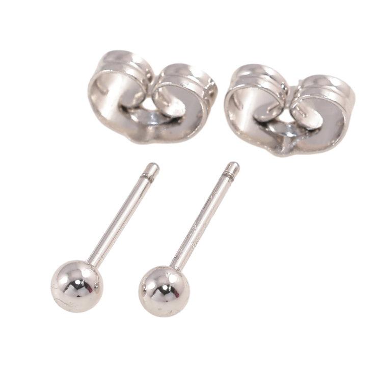 Сережки Xuping Родій пусети «Кульки» ø 3мм фото №20