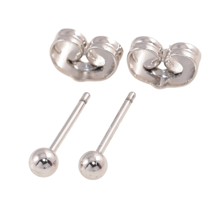 Сережки Xuping Родій пусети «Кульки» ø 3мм фото №1