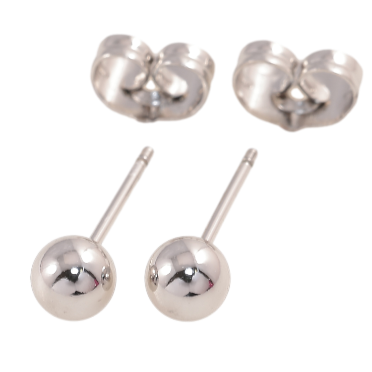 Сережки Xuping Родій пусети «Кульки» ø 5мм фото №19 Сережки Xuping Родій пусети «Кульки» ø 5мм фото №19