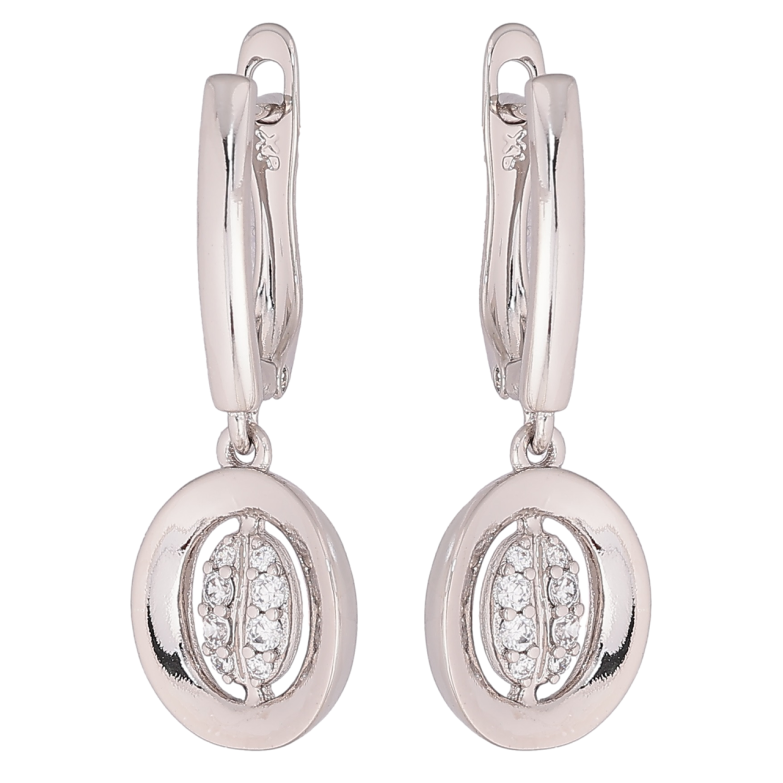 Серьги Xuping Родий английский замок Декоративные подвески фото №1 Серьги Xuping Родий английский замок Декоративные подвески фото №1