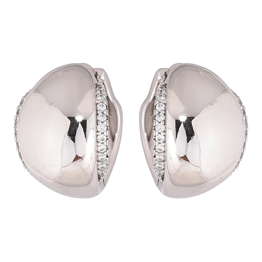 Сережки Xuping Родій колечка «Візерунок з кришталевими доріжками» фото №1