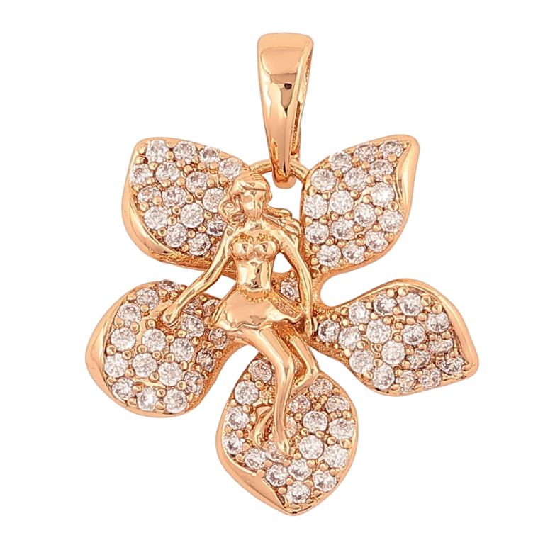 Кулон Xuping Позолота 18K Дюймовочка для цепочки до 6мм фото №1