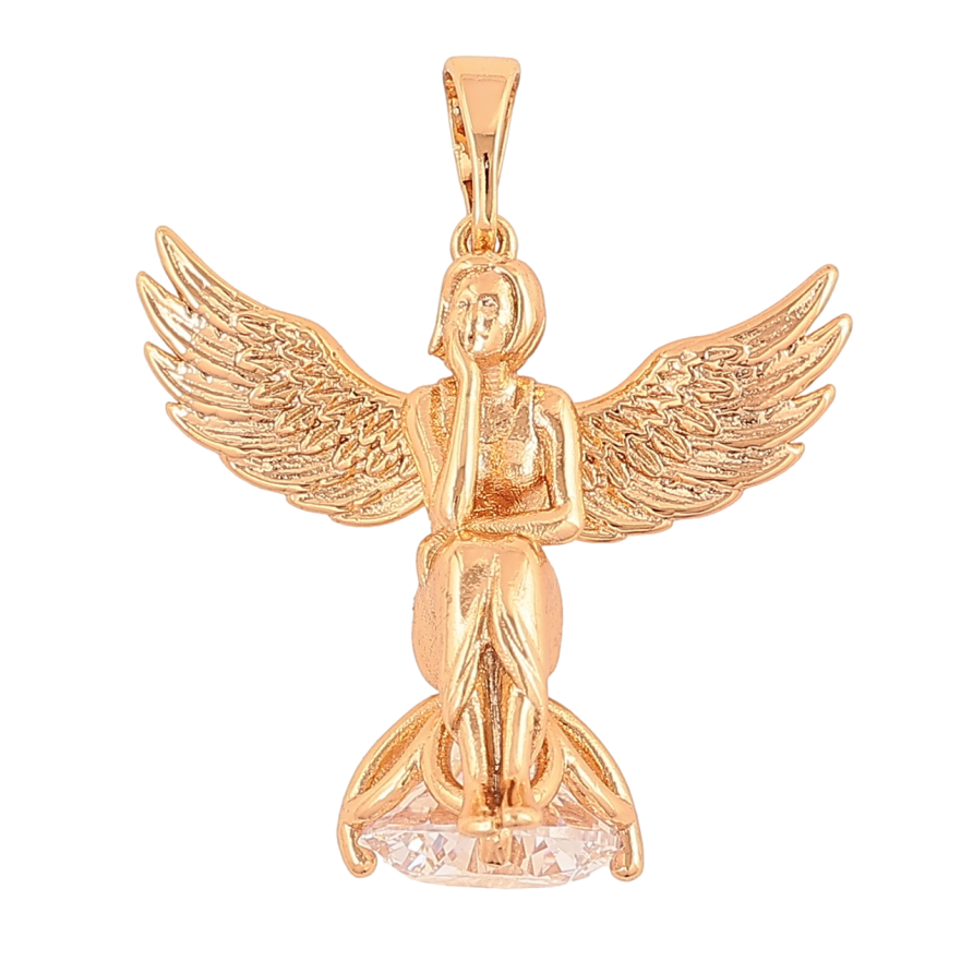 Кулон Xuping Позолота 18K «Янгол» для ланцюжка до 5мм фото №1 Кулон Xuping Позолота 18K «Янгол» для ланцюжка до 5мм фото №1
