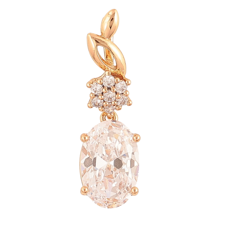 Кулон Xuping Позолота 18K «Кришталевий блиск» для ланцюжка до 2мм фото №4 Кулон Xuping Позолота 18K «Кришталевий блиск» для ланцюжка до 2мм фото №4