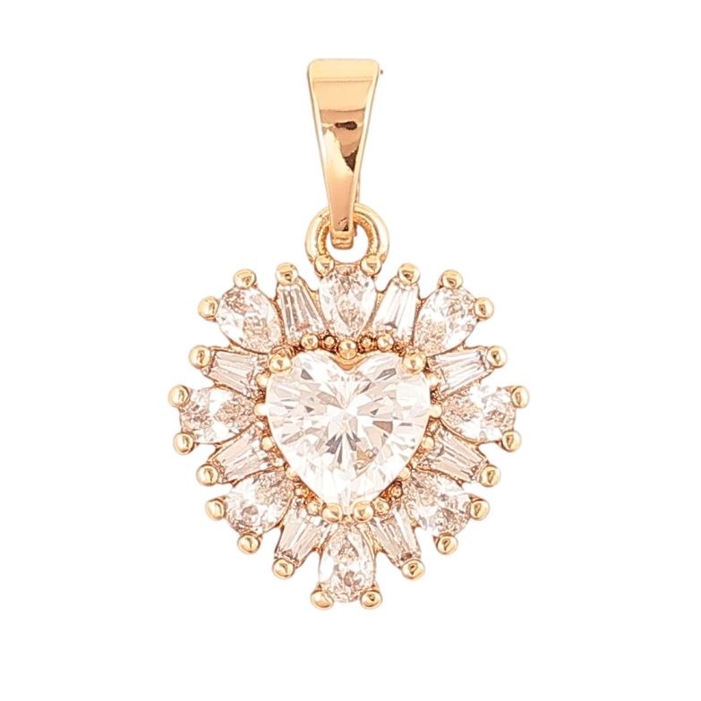 Кулон Xuping Позолота 18K «Кришталеве серце» для ланцюжка до 5мм фото №1 Кулон Xuping Позолота 18K «Кришталеве серце» для ланцюжка до 5мм фото №1