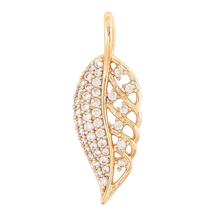 Кулон Xuping Позолота 18K «Листочок з інкрустацією кристалами» для ланцюжка до 4мм фото №23 Кулон Xuping Позолота 18K «Листочок з інкрустацією кристалами» для ланцюжка до 4мм фото №23