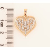 Кулон Xuping Позолота 18K «Серце з інкрустацією кристалами» для ланцюжка до 5мм фото №2 Кулон Xuping Позолота 18K «Серце з інкрустацією кристалами» для ланцюжка до 5мм фото №2