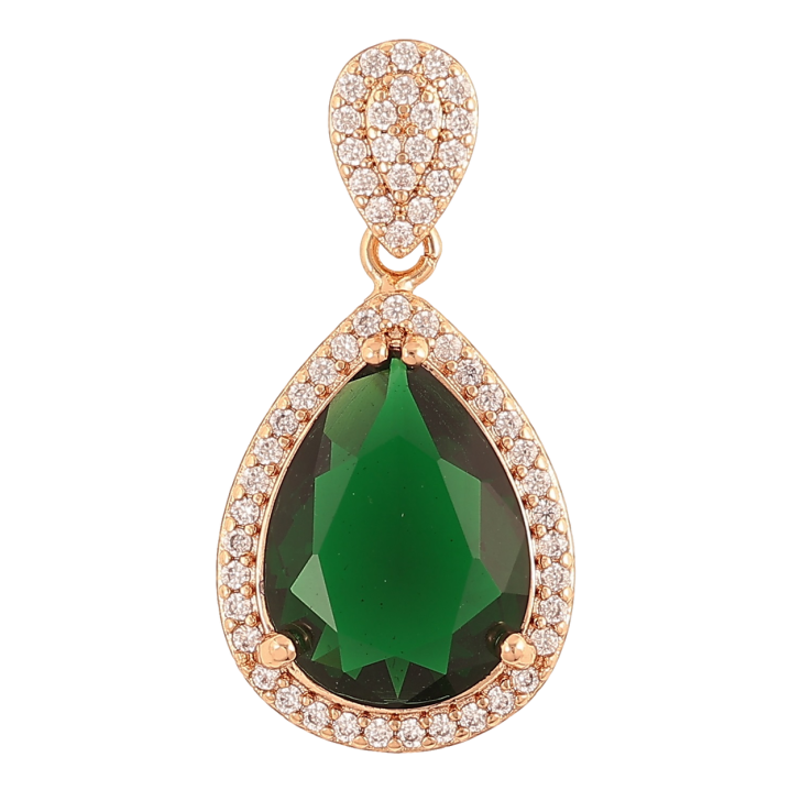 Кулон Xuping Позолота 18K Зеленый кристалл для цепочки до 4мм фото №22 Кулон Xuping Позолота 18K Зеленый кристалл для цепочки до 4мм фото №22