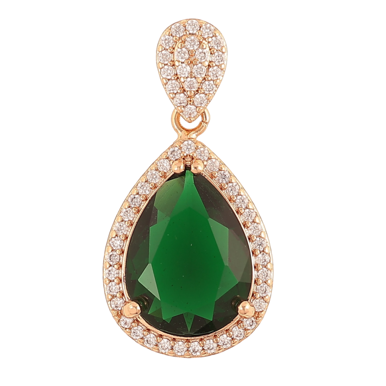 Кулон Xuping Позолота 18K Зеленый кристалл для цепочки до 4мм фото №1 Кулон Xuping Позолота 18K Зеленый кристалл для цепочки до 4мм фото №1