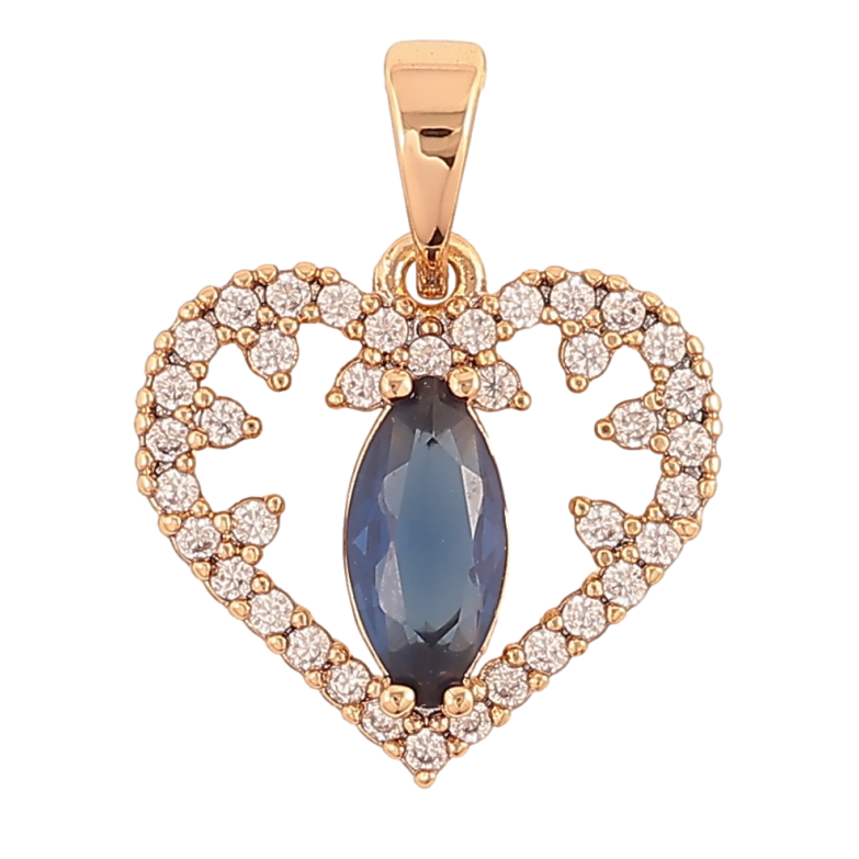 Кулон Xuping Позолота 18K «Серце з кристалами» для ланцюжка до 5мм фото №1 Кулон Xuping Позолота 18K «Серце з кристалами» для ланцюжка до 5мм фото №1