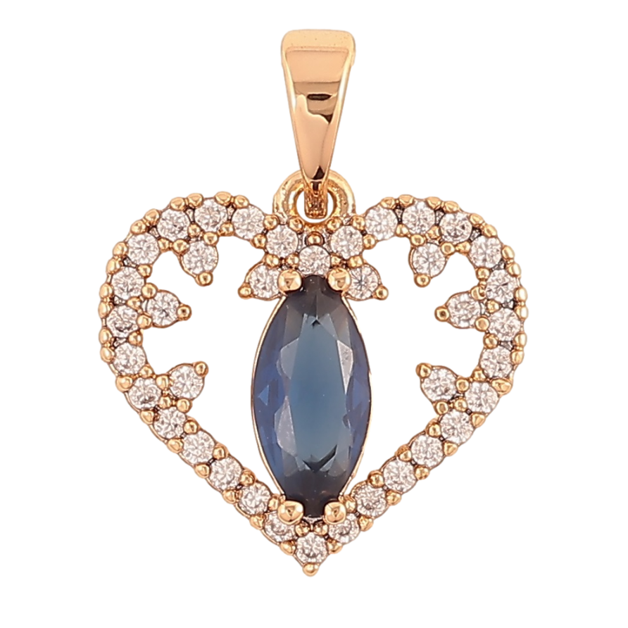 Кулон Xuping Позолота 18K «Серце з кристалами» для ланцюжка до 5мм фото №1 Кулон Xuping Позолота 18K «Серце з кристалами» для ланцюжка до 5мм фото №1