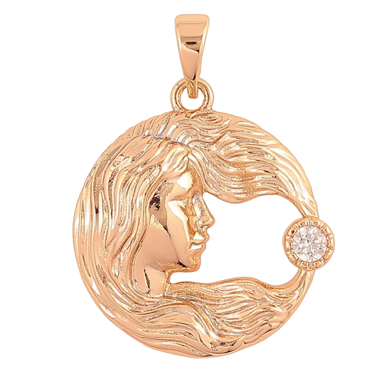 Кулон Xuping Позолота 18K «Діва» для ланцюжка до 5мм фото №1 Кулон Xuping Позолота 18K «Діва» для ланцюжка до 5мм фото №1