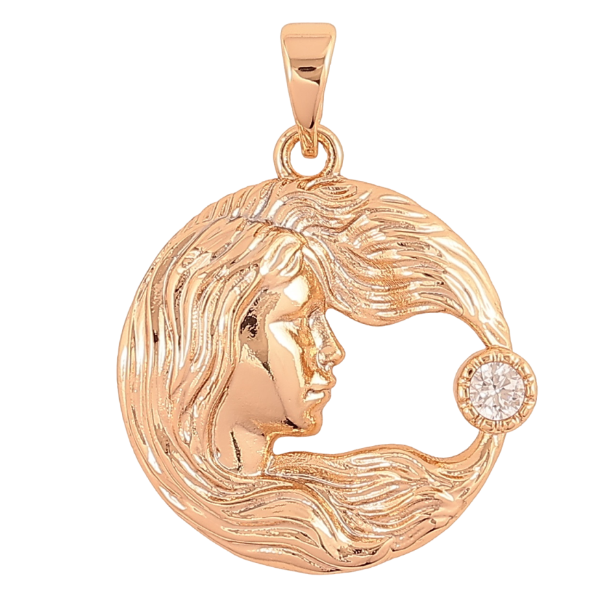 Кулон Xuping Позолота 18K «Діва» для ланцюжка до 5мм фото №1 Кулон Xuping Позолота 18K «Діва» для ланцюжка до 5мм фото №1