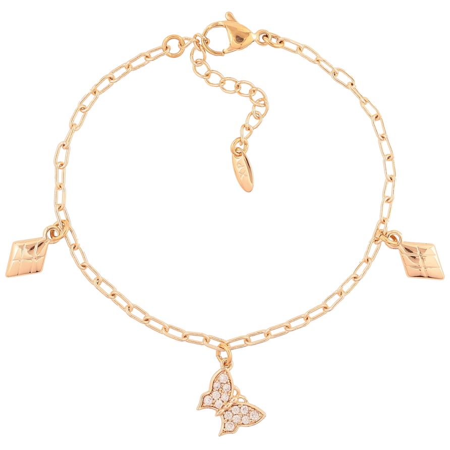 Браслет Xuping M&L Цвет 18K Цепочка с подвесками» длинна с доп. цепочкой 17-20см х 2.5мм фото №1 Браслет Xuping M&L Цвет 18K Цепочка с подвесками» длинна с доп. цепочкой 17-20см х 2.5мм фото №1