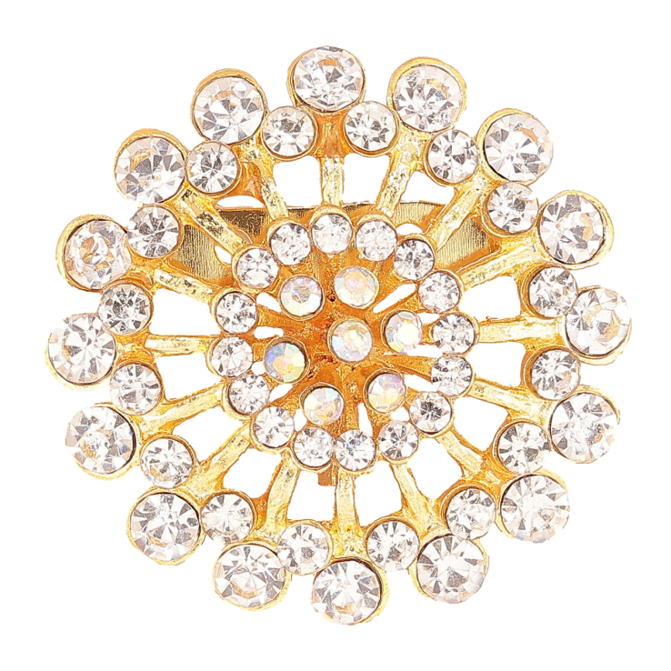 Брошь Цветок со стразами фото №6 Брошь Цветок со стразами фото №6