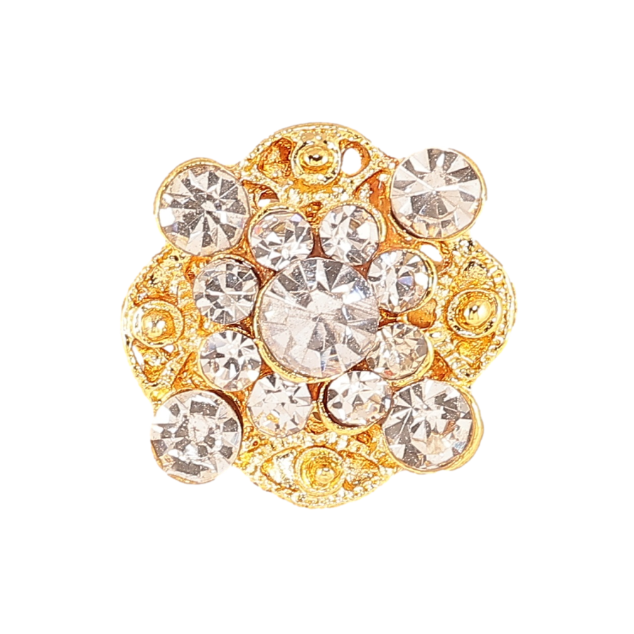 Брошь Узор со стразами фото №1 Брошь Узор со стразами фото №1