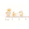 Сережки Xuping Позолота 18K пусети «Зірки з кристалами» фото №2