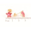 Сережки Xuping Позолота 18K пусети «Червоні кришталеві зірки» фото №2 Сережки Xuping Позолота 18K пусети «Червоні кришталеві зірки» фото №2