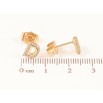 Сережки Xuping Позолота 18K пусети «Літера D» фото №2