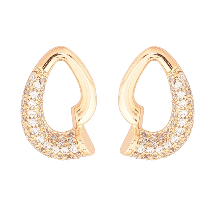 Сережки Xuping Позолота 18K пусети «Візерунок з інкрустацією кристалами» фото №18 Сережки Xuping Позолота 18K пусети «Візерунок з інкрустацією кристалами» фото №18