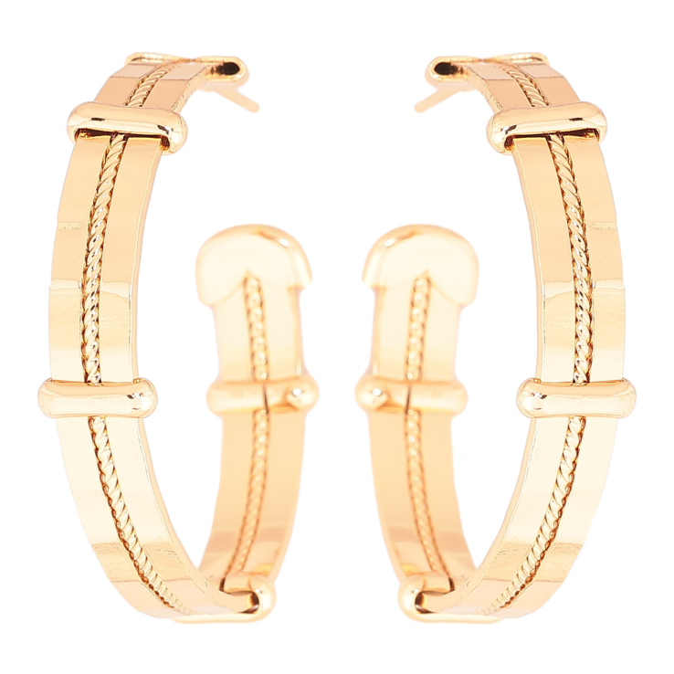 Сережки Xuping Позолота 18K пусети «Декоративні дуги» фото №23