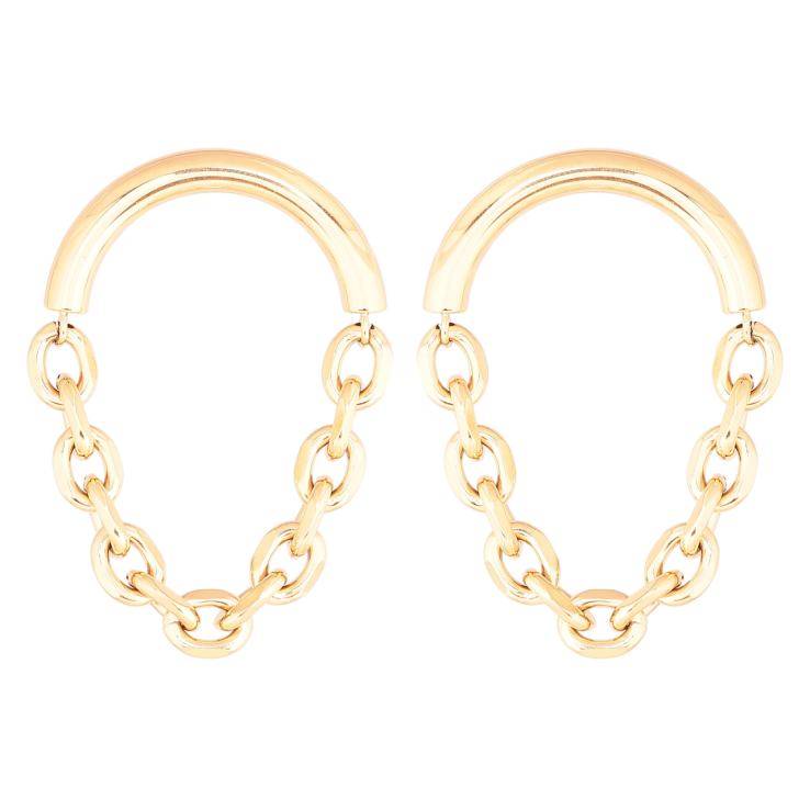 Сережки Xuping Позолота 18K пусети «Декоративні підвіски з ланцюжками» фото №16