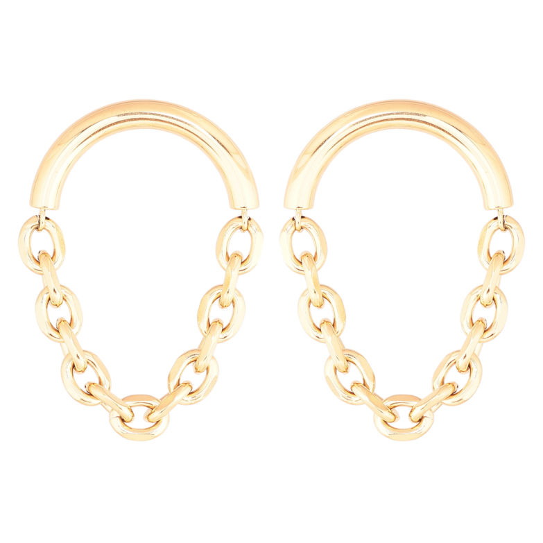 Сережки Xuping Позолота 18K пусети «Декоративні підвіски з ланцюжками» фото №1