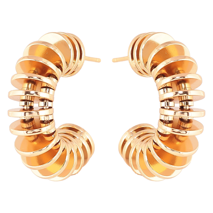 Сережки Xuping Позолота 18K пусети «Декоративні дуги» фото №21