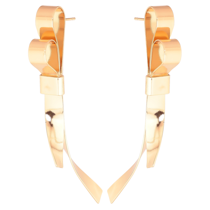 Сережки Xuping Позолота 18K пусети «Банти» фото №2 Сережки Xuping Позолота 18K пусети «Банти» фото №2