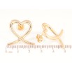 Сережки Xuping Позолота 18K пусети «Сердечка» фото №2