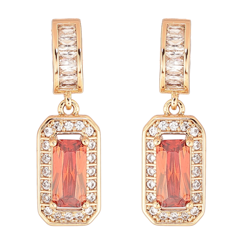 Сережки Xuping Позолота 18K пусети «Кришталеві підвіски з червоним кристалом» фото №1 Сережки Xuping Позолота 18K пусети «Кришталеві підвіски з червоним кристалом» фото №1