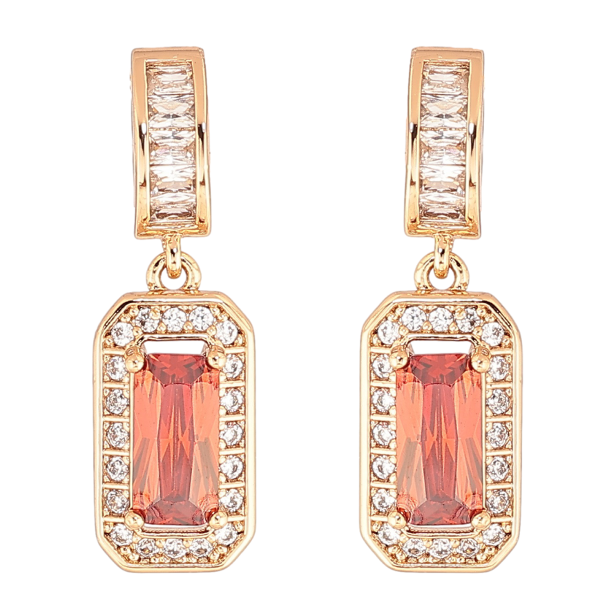 Сережки Xuping Позолота 18K пусети «Кришталеві підвіски з червоним кристалом» фото №1 Сережки Xuping Позолота 18K пусети «Кришталеві підвіски з червоним кристалом» фото №1